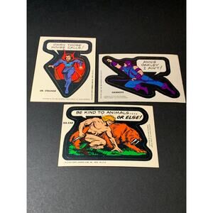 1975 Topps Marvel Comic Book Heroes Stickers Ka Zar Dr Strange Hawkeye